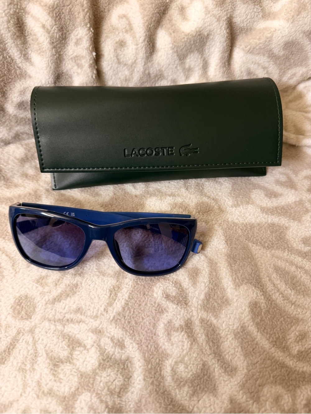 Lacoste Navy Blue Sunglasses with Black Case